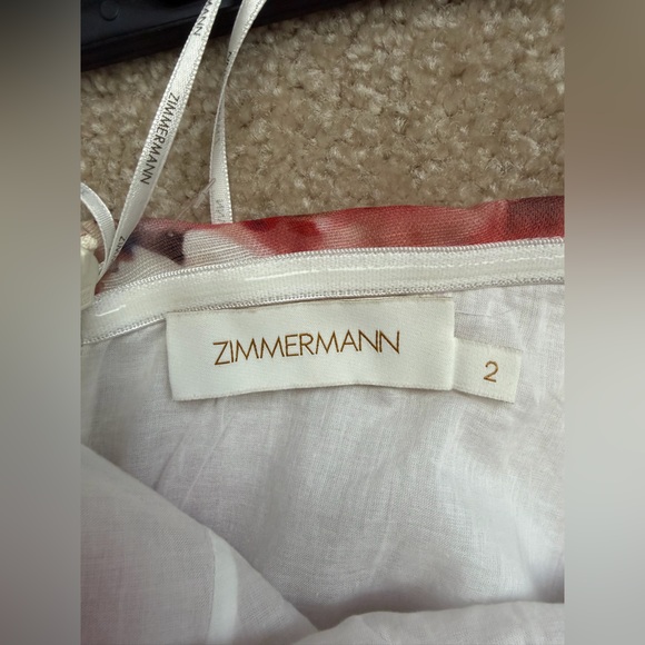 Zimmermann Crush Asymmetrical Mini Dress Size 2 - Picture 14 of 15